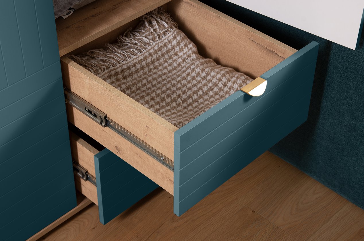 Tủ Quần Áo Cánh Mở Mont Blanc 2 Cánh Sơn Hiệu Ứng Line - Ảnh 24