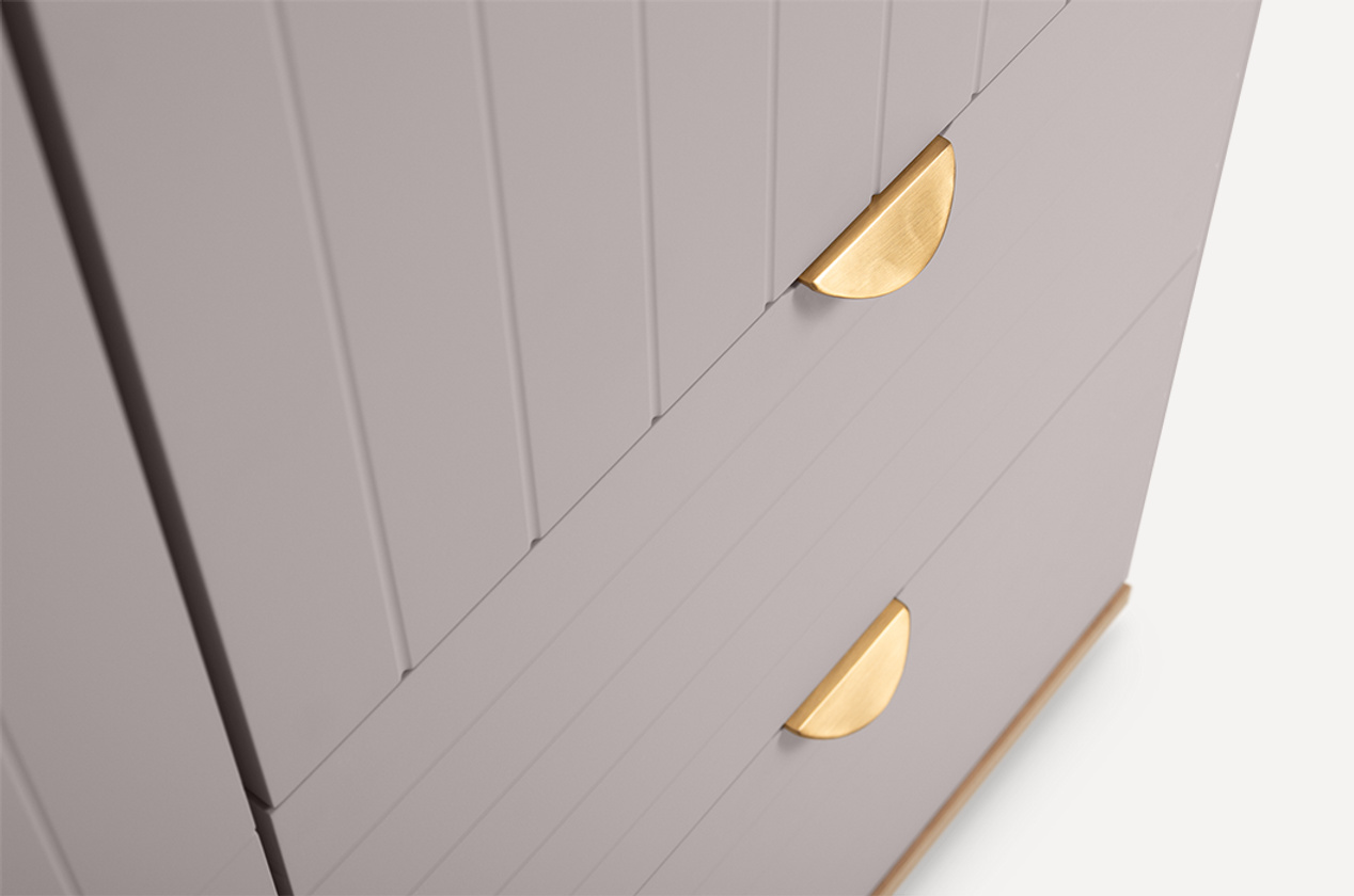 Tủ Quần Áo Cánh Mở Mont Blanc 2 Cánh Sơn Hiệu Ứng Line - Ảnh 27