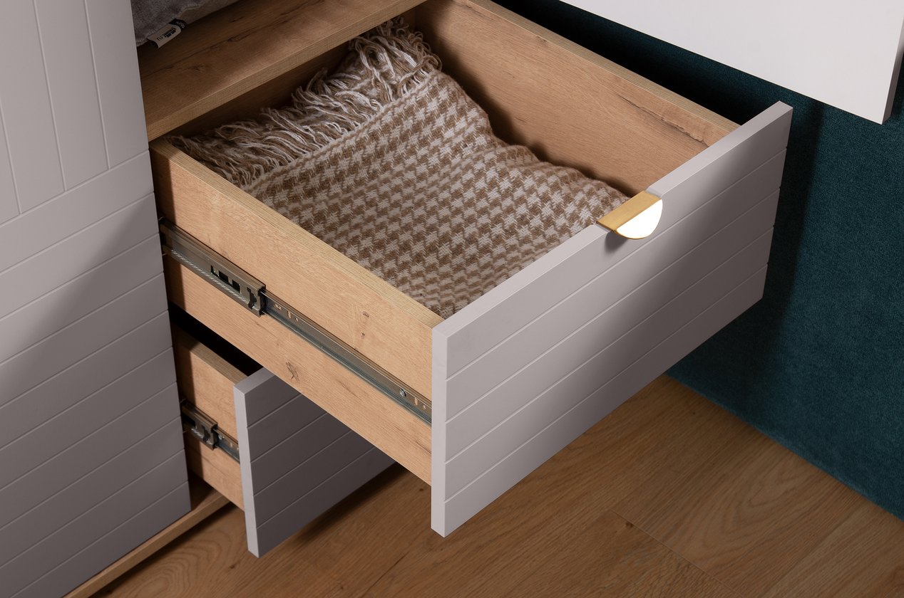 Tủ Quần Áo Cánh Mở Mont Blanc 2 Cánh Sơn Hiệu Ứng Line - Ảnh 30