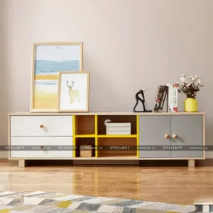 Tủ tivi nhỏ gọn, ngăn kéo hiện đại