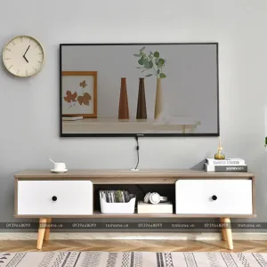 Kệ tivi đơn giản bằng gỗ công nghiệp